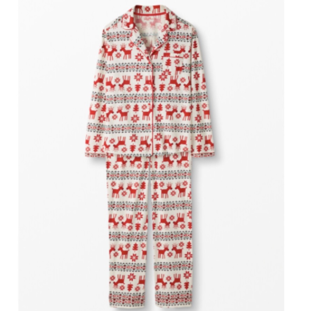 NEW Hanna Andersson PJ Set In Pima Cotton Small
